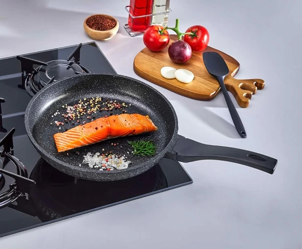 En İyi Opalı Granit Döküm Tava 24 Cm - Resim 3