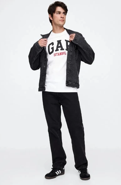 Gap V-Frch Gap İstanbul Kısa Kol Tişört Erkek T-Shirt - 5
