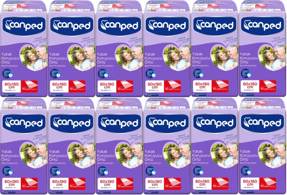 Canped Hasta Yatak Koruyucu Örtü Extra 80*180CM (XL) 120 Adet (12PK*10)