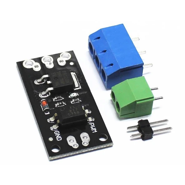 AOD4184 Mosfet Sürücü Modül Optokuplör izolasyon 40V 50A 50W Pwm Hız Kontrol Motor Selenoid Valf Led - Resim 3