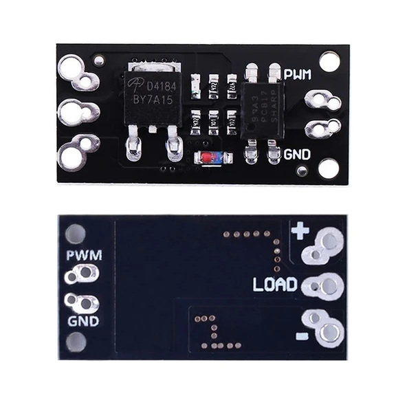 AOD4184 Mosfet Sürücü Modül Optokuplör izolasyon 40V 50A 50W Pwm Hız Kontrol Motor Selenoid Valf Led - Resim 2
