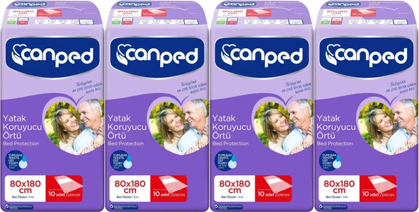 Canped Hasta Yatak Koruyucu Örtü Extra 80*180CM (XL) 40 Adet (4PK*10)