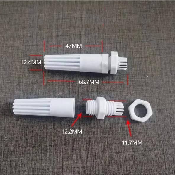 Plastik Sensör Kutusu Pvc68 Ds18b20 Lm35 Ntc Sht11 Htu21 Sht20 Sht21 Sht15 Sht75 Sht30 Aht10 Bme280 Am2321 - Resim 7