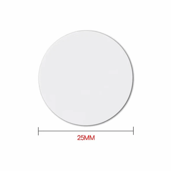 13.56Mhz 25mm Rfid Para Tip Etiket Ntag215 Manyetik Sticker Proximity Göstergeç Kart 13.56 Mhz Kapı Geçiş Personel Takip Depo Havuz ISO14443A - Resim 3