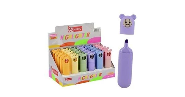 MIKRO MK-725-30 RENKLI FOSFORLU KALEM ürün görseli 1