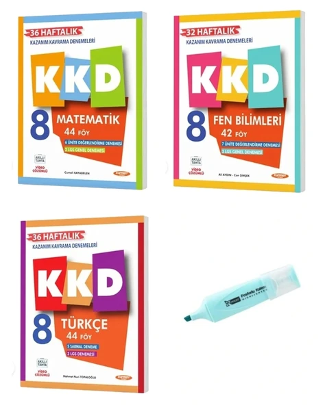 LGS 8.Sınıf KKD Matematik Fen Bilimleri ve Türkçe Deneme