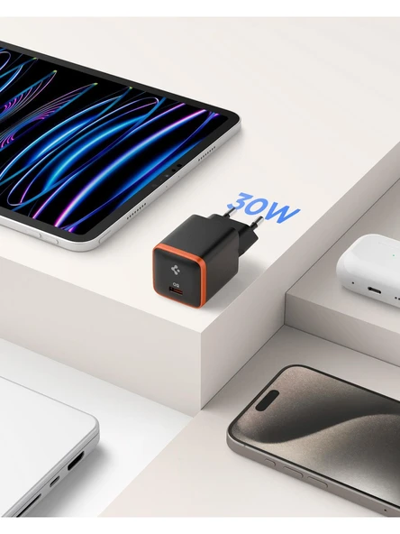 Spigen EE301 30 W Type-C Siyah Hızlı Şarj Adaptörü - 5
