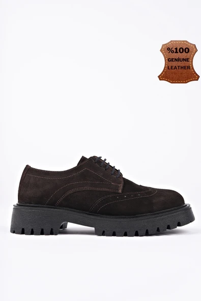 Muggo AMOUR  Bağcıklı Hakiki Deri Kalın Taban Günlük Casual Makosen Kadın Loafer Ayakkabı - 9