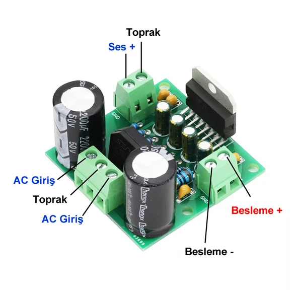 TDA7294 100W Dijital Amfi Modül Yüksek Güç AC 12V 30V Tek Kanal Müzik Kuvvetlendirici Güçlendirici Hoparlör Araba Sinema Düşük Gürültü - 2