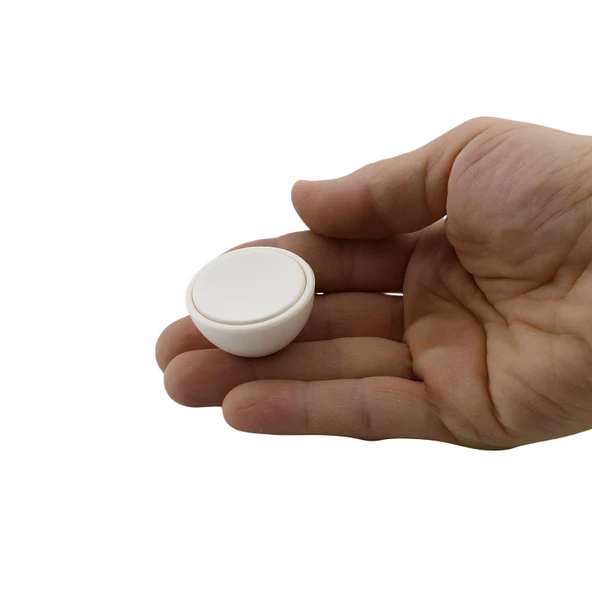 Polimer Düğme Kulp İçbükey Mat Aytaşı Dolap Mobilya Mutfak Dolabı Çekmece Kulpu Kulbu 5 Adet - Resim 2