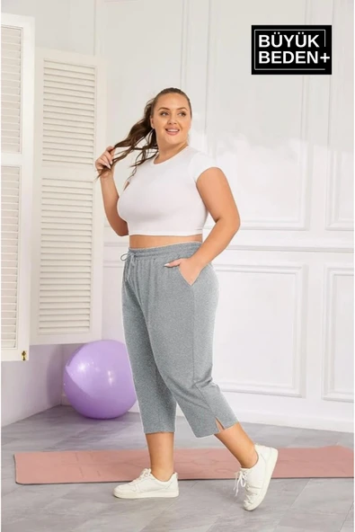 Kadın Büyük Beden Şort SPR25BSRK91 - 4