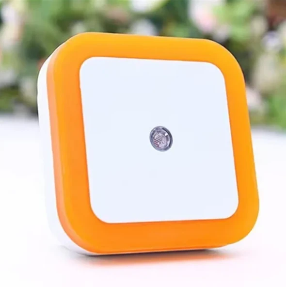 Cata Ct-9500 Priz Sistemli Fotoselli Ledli Sensörlü Gece Lambası Amber Renk