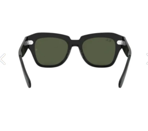 Ray-Ban Rb2186 901 N9 49 State Street Unisex Siyah Güneş Gözlüğü - 4