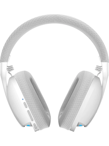 REDRAGON H878 SKULD PRO TRI-MODE KABLOSUZ 7.1 SURROUND AYDINLATMALI GAMING KULAKLIK BEYAZ-GRI - 4