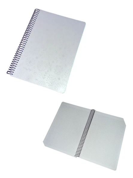 Sentor Laklı Bristol Kapak 120 ypr Kareli 17 x 24cm çok amaçlı defter - 2