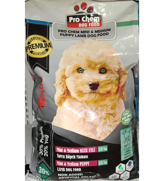 PRO CHEM MINI-MEDIUM YAVRU KUZU ETLI KÖPEK MAMASI 10 KG ürün görseli 1