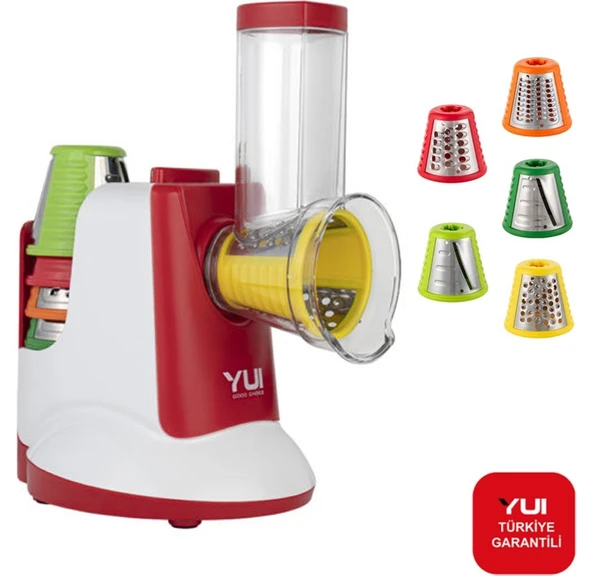 Yui QCV-326 5'i 1 Arada150 W Rende Doğrayıcı
