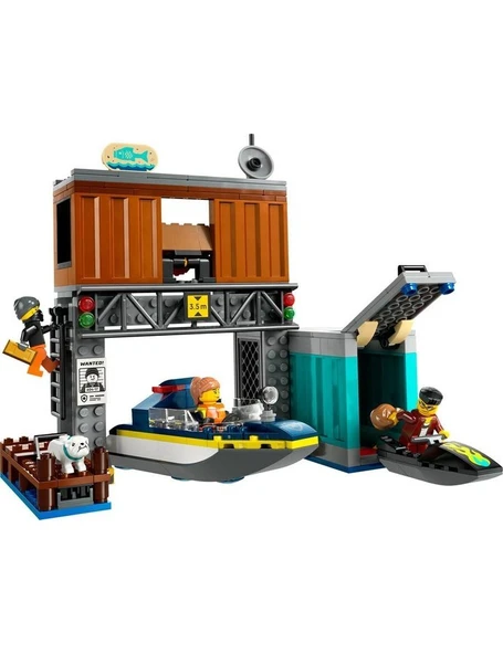 City 60417 Police Speedboat And Crooks' Hideout - 3