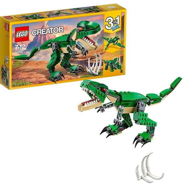 Creator Muhteşem Dinozorlar 31058 - 7 Yaş ve Üzeri Dinazorları Seven Çocuklar için Yaratıcı Oyunca