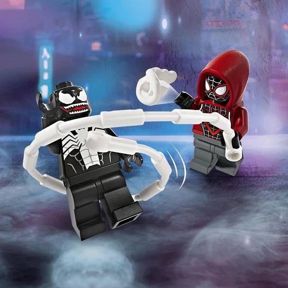 LEGO Marvel Venom Robot Zırhı Miles Morales’e Karşı 76276-6 Yaş ve Üzeri Süper Kahraman Seven Çocuklar için İnşa Edilebi - 5
