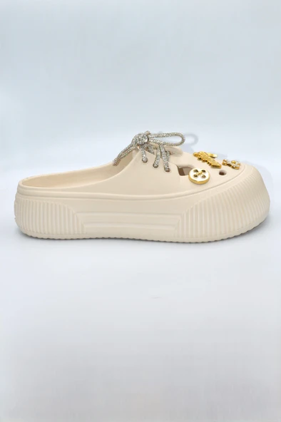 Bej Kadın Taşlı Sabo Eva Terlik