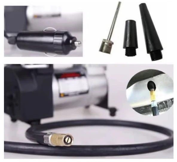 Hava Kompresörü 12 Volt 150 Psi Lastik Hava Şişirme Oto Pompası - 2