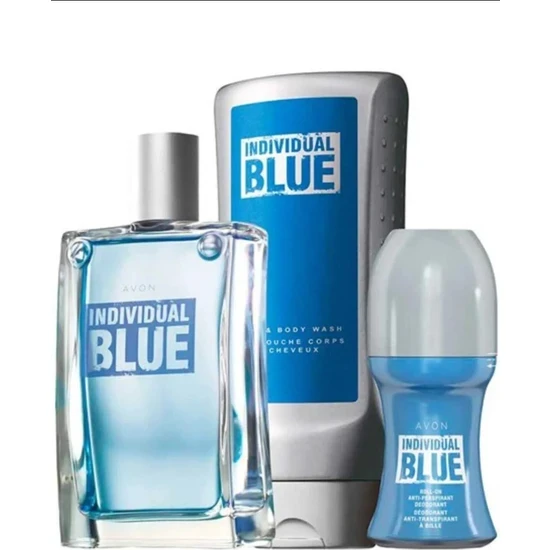 AVON Individual Blue Erkek Parfüm Seti ürün görseli