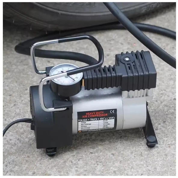 Hava Kompresörü 12 Volt 150 Psi Lastik Hava Şişirme Oto Pompası - 3