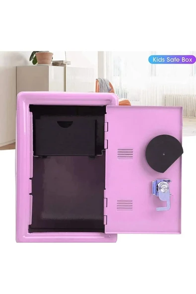 Metal Para Kasası Kumbara Kilitli Şifreli Görünümlü Para Kutusu - 6