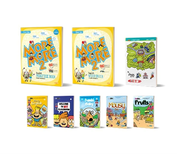 NEW More More English 2 Practice Book Workbook 5 Hikaye Kitabı Craft Book Kurmay ELT Yayınları