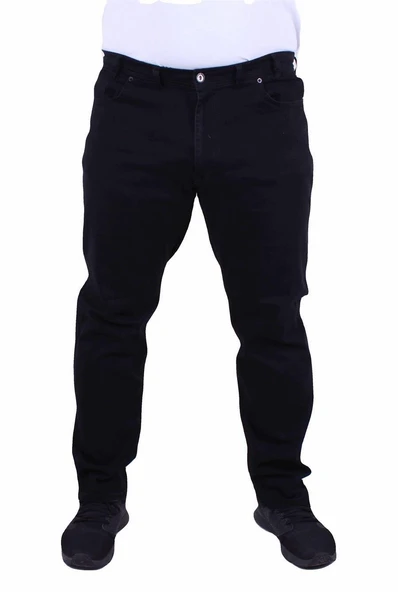 Regular Fit Likralı Büyük Beden Erkek Jean Pantolon-7203 - 2
