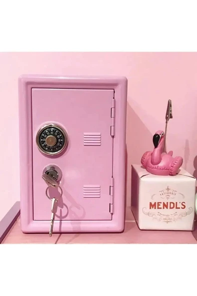 Metal Para Kasası Kumbara Kilitli Şifreli Görünümlü Para Kutusu - 5