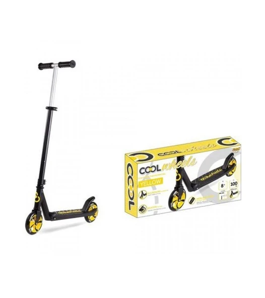 Scooter Cool Wheels Işıklı Katlanır Sarı Scooter 8+