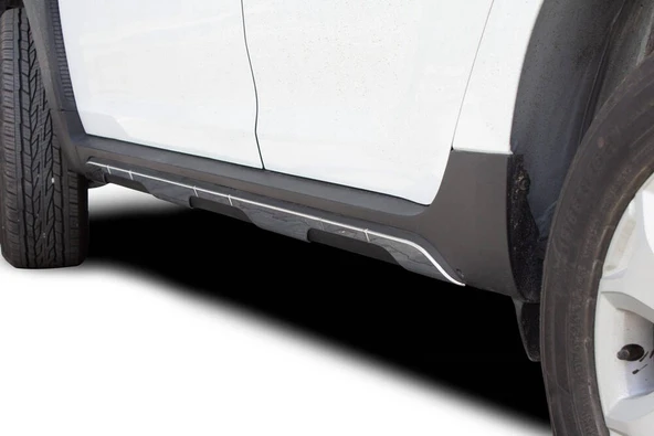 OMSA Dacia Duster Krom Yan Marşpiyel Üstü Çıta 6 Parça 2018-2024 Arası - Resim 3