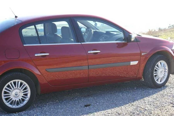 OMSA Renault Megane 2 SD Krom Cam Alt Çıtası 4 Parça 2004-2010 Arası - 3