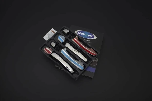 OMSA Skoda Karoq Krom Kapı Kolu 4 Kapı 8 Parça Sensörsüz 2017 ve Sonrası - Resim 2