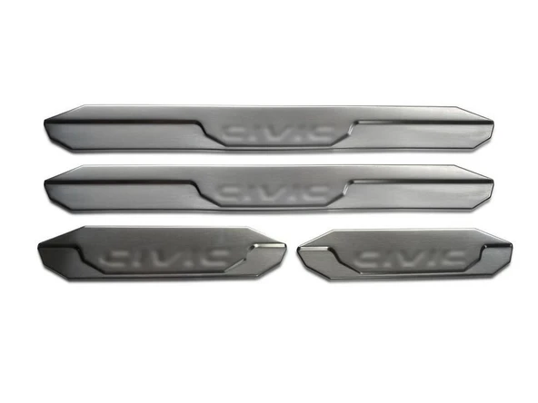 OMSA Honda Civic FD6 Krom Kapı Eşiği 4 Parça Taşlı 2006-2011 Arası ürün görseli 1