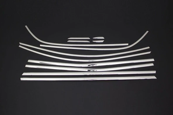 OMSA Renault Megane 4 HB Krom Cam Çerçevesi 12 Parça 2021 ve Sonrası - Resim 2