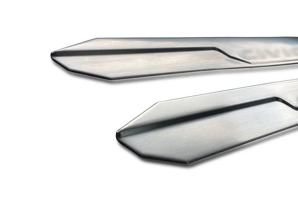 OMSA Honda Civic FD6 Krom Kapı Eşiği 4 Parça Taşlı 2006-2011 Arası - Resim 2