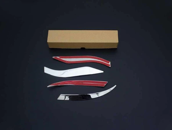 OMSA Renault Clio 5 Krom Stop Alt Çıtası 4 Parça 2019 ve Sonrası - 4