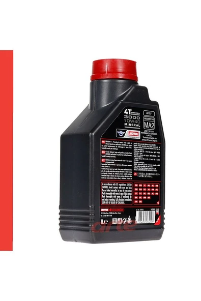 Motul 3000 10W-40 4T Yarı Sentetik Motosiklet Motor Yağı - 3