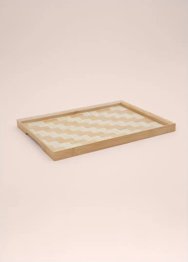 The Mia TPS0065 Wicker Bambu Tepsi 40x31 Cm - 4
