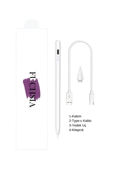 iPad Pencil 2025 M3 11 Nesil 11 inç Uyumlu Avuçiçi Red Eğim Özellikli Bluetoothlu Dokunmatik Kalem - 6