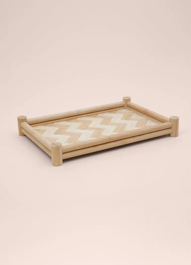 The Mia TPS0072 Wicker Bambu Tepsi 36x25 Cm - 3