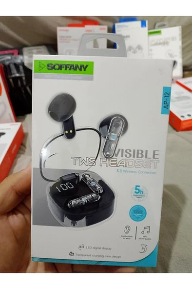 AP-12 BLUETOOTH KULAKLIK Dijital ekran Şık tasarım - Resim 2