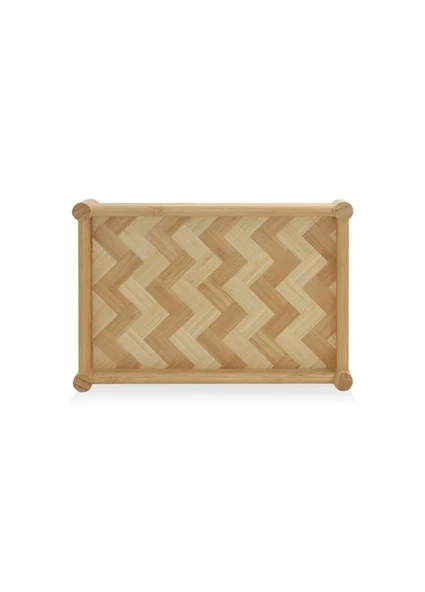 The Mia TPS0072 Wicker Bambu Tepsi 36x25 Cm - 2
