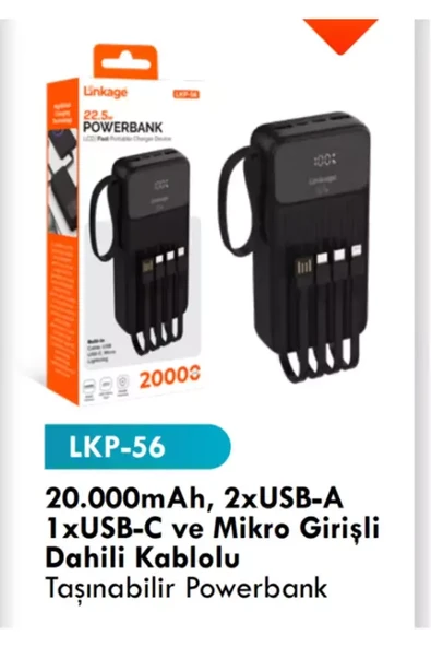 Lkn56 20000 mah POWERBANK - Resim 2