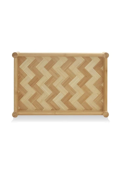 The Mia TPS0071 Wicker Bambu Tepsi 41x28 Cm - 2