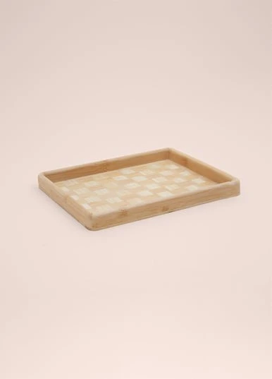 The Mia TPS0068 Wicker Bambu Tepsi 31x25 Cm - 3