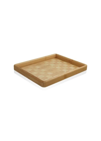 The Mia TPS0068 Wicker Bambu Tepsi 31x25 Cm